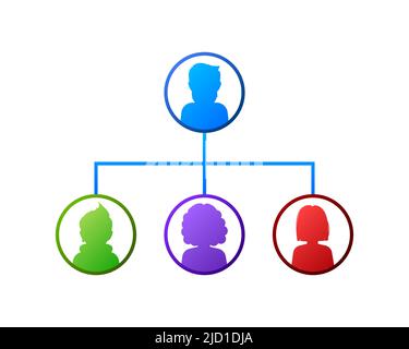 Flat icon with icon program business vector. Vector concept. Stock Vector