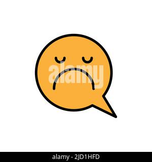 Feedback message, negative comment Stock Vector