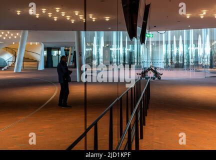 Interior design, staircases, Elbe Philharmonic Hall, Hafencity, Hamburg ...