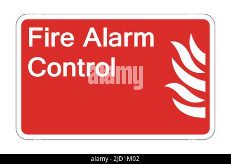 Fire alarm control Symbol Sign on white background,Vector illustration Stock Vector