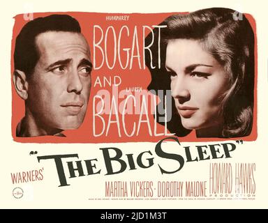 LAUREN BACALL and HUMPHREY BOGART in THE BIG SLEEP (1946), directed by HOWARD HAWKS. Credit: WARNER BROTHERS / Album Stock Photo