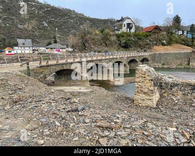 Damage after the flood in the Ahr valley, Ahrweiler district, Rhineland-Palatinate, Germany Stock Photo