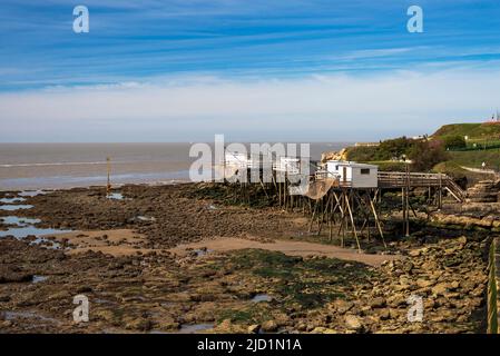 Postcard from the fisheries of Royan. Landscape of the Atlantic coast. Stock Photo