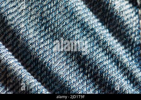 close-up of jeans fabric Stock Photo