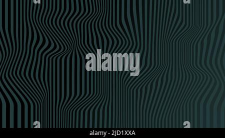 Distortion lines background. Distort stripes, abstract modern pattern Stock Vector