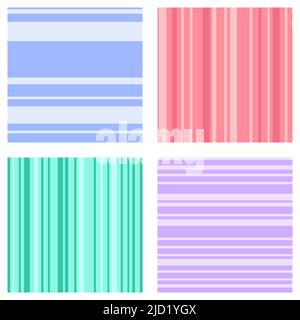 Striped abstract backgrounds vector set Stock Vector