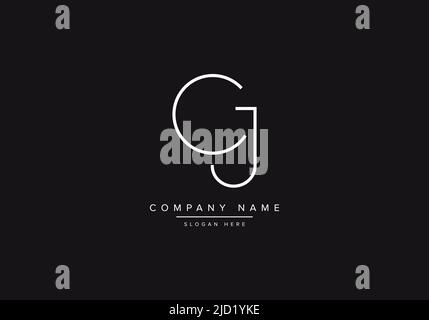 Alphabet letter icon logo CJ or JC Stock Vector