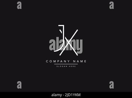 Alphabet letter icon logo JX or XJ Stock Vector