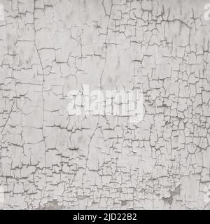 Close-up of the texture of gray peeling plaster. An old plastered wall Stock Vector
