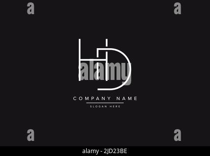Initial HD alphabet line art logo design of vector Stock Vector Image ...