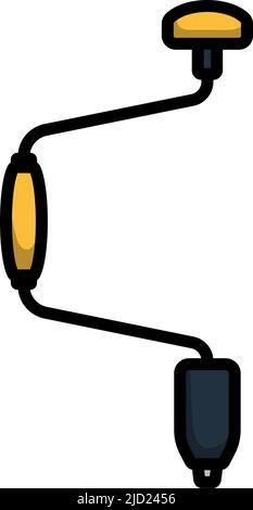 Auger Icon. Editable Bold Outline With Color Fill Design. Vector ...