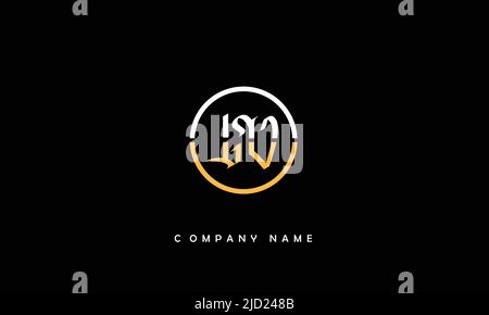 LV, VL Alphabets Letters Logo Monogram Stock Vector
