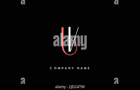 LV, VL Alphabets Letters Logo Monogram Stock Vector