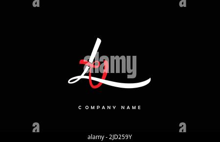 LV, VL Alphabets Letters Logo Monogram Stock Vector