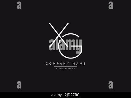 Alphabet letter icon logo XG Stock Vector
