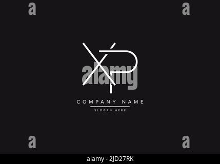 Alphabet letter icon logo XP Stock Vector