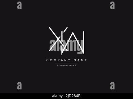 Alphabet letter icon logo XW Stock Vector