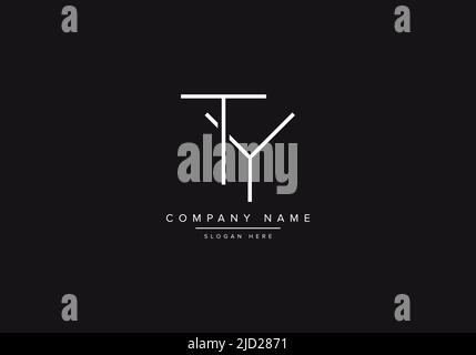 Alphabet letter icon logo TY Stock Vector