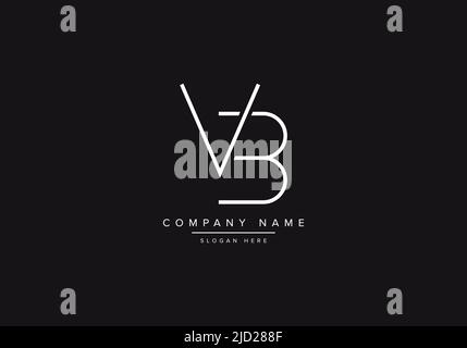 Alphabet letter icon logo VB Stock Vector