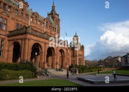 Kelvingrove Museum and Art Galleries, in Glasgow, Scotland, 8 April 2022.   N55°52.118' W4°17.514' Stock Photo