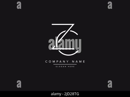 Alphabet letter icon logo ZC Stock Vector