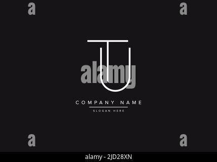 Alphabet letter icon logo UT Stock Vector