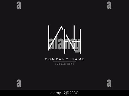 Alphabet letter icon logo WH Stock Vector