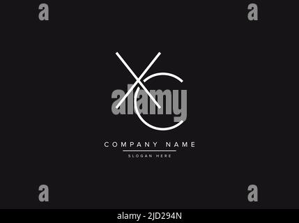 Alphabet letter icon logo XC Stock Vector