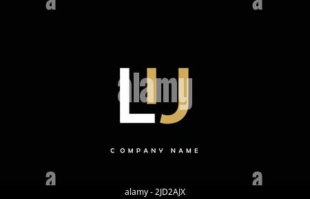 LU, UL Abstract Letters Logo Monogram Stock Vector