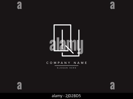 Alphabet letter icon logo QU Stock Vector