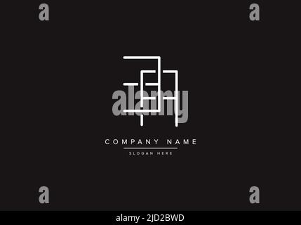 Alphabet letter icon logo BA Stock Vector