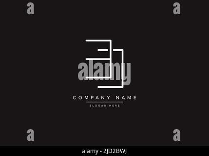 Alphabet letter icon logo BD Stock Vector