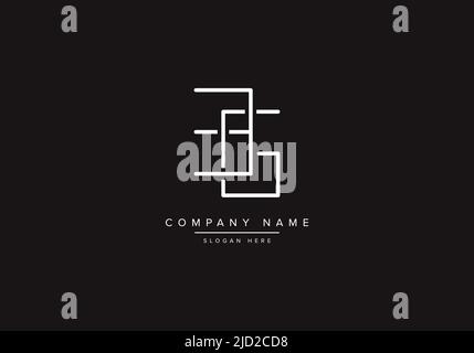 Alphabet letter icon logo BS Stock Vector