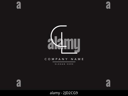 Alphabet letter icon logo CL Stock Vector