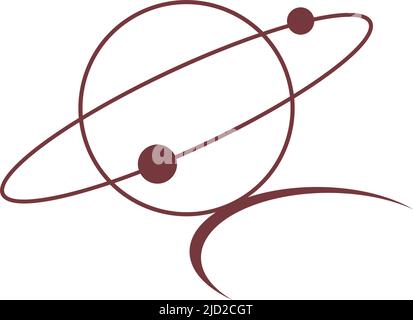 Planet icon logo design illustration template vector Stock Vector