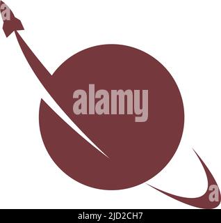 Planet icon logo design illustration template vector Stock Vector