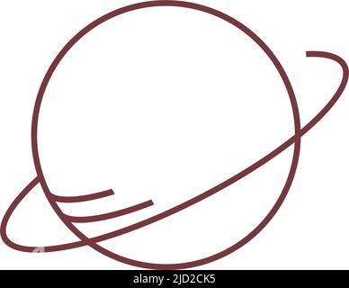 Planet icon logo design illustration template vector Stock Vector