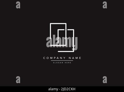 Alphabet letter icon logo DD Stock Vector