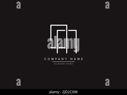 Alphabet letter icon logo DM Stock Vector