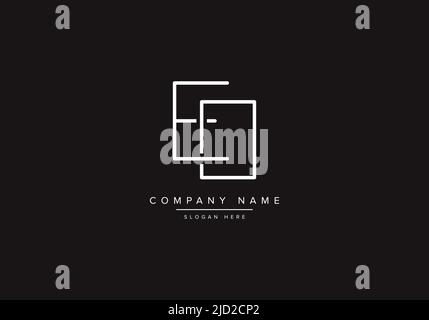 Alphabet letter icon logo EO Stock Vector