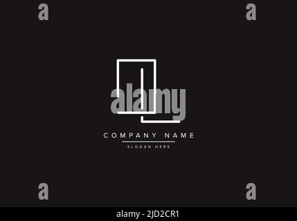 Alphabet letter icon logo OL Stock Vector
