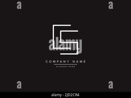 Alphabet letter icon logo CS Stock Vector