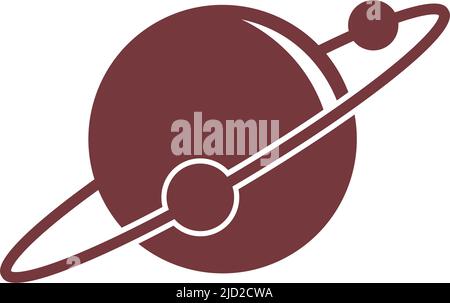 Planet icon logo design illustration template vector Stock Vector