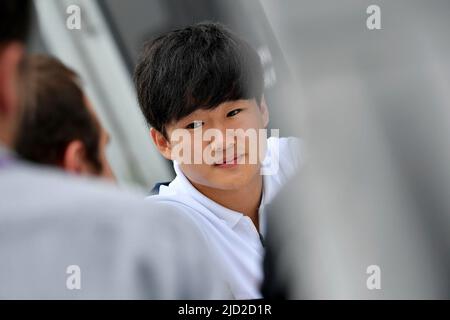 June 16, 2022, Circuit Gilles-Villeneuve, Montreal, FORMULA 1 AWS GRAND PRIX DU CANADA 2022, in the picture Yuki Tsunoda (JPN), Scuderia AlphaTauri Credit: dpa picture alliance/Alamy Live News Stock Photo