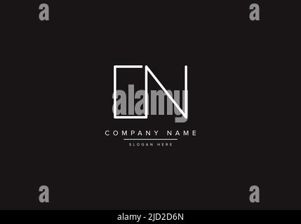 Alphabet letter icon logo CN Stock Vector