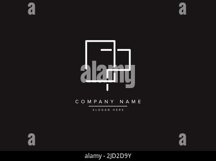 Alphabet letter icon logo DP Stock Vector Image & Art - Alamy