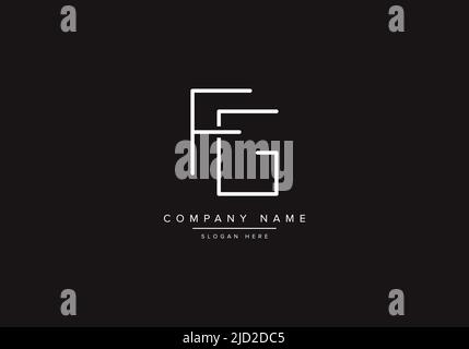 Alphabet letter icon logo FG Stock Vector