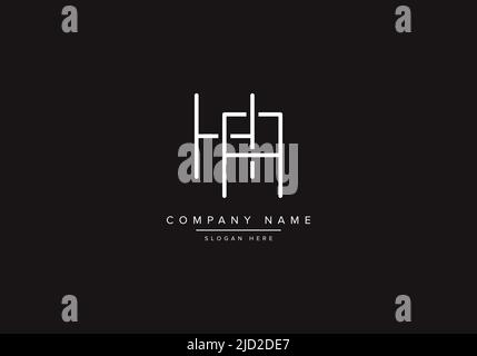 Alphabet letter icon logo HA Stock Vector
