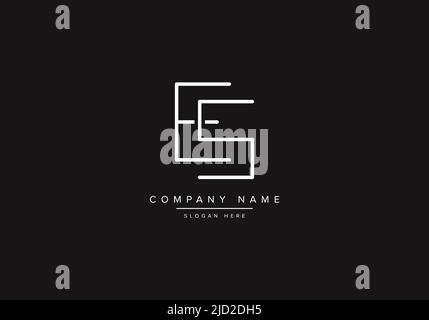 ES logo design vector illustration template. Stock Vector