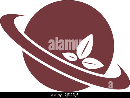 Planet icon logo design illustration template vector Stock Vector